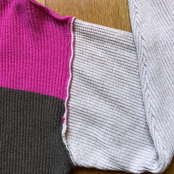 Cute block design knit sweater - Picture 2 of 3